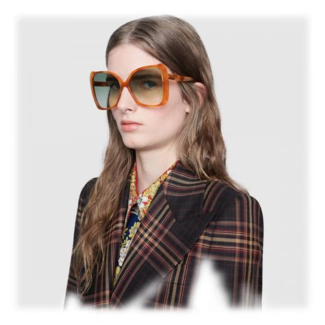 occhiali da sole gucci martellato chiaro|gucci eyewear farfetch.